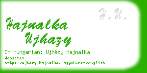hajnalka ujhazy business card